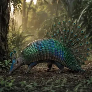 Armadillo + Peacock