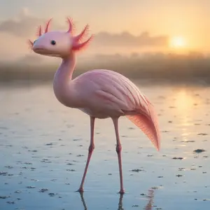 Axolotl + Flamingo