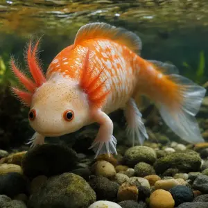 Axolotl + Goldfish