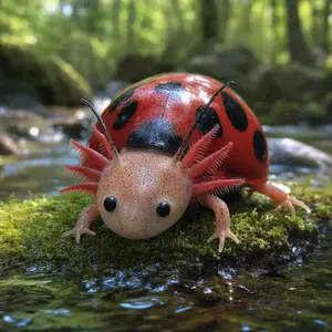 Axolotl + Ladybug