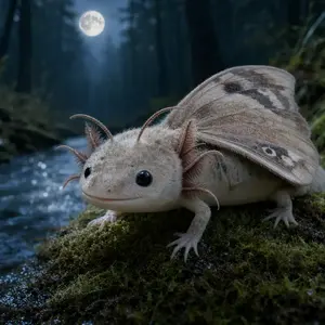 Axolotl + Moth