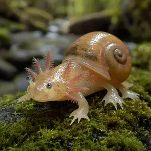 Axolotl + Snail