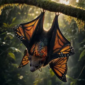 Bat + Butterfly