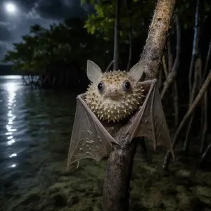 Bat + Pufferfish