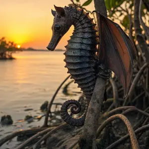 Bat + Seahorse