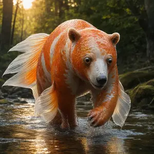 Bear + Goldfish