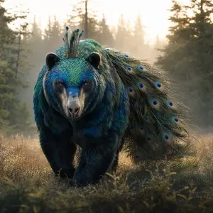 Bear + Peacock