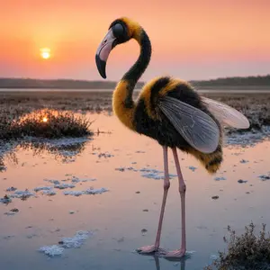 Bumblebee + Flamingo