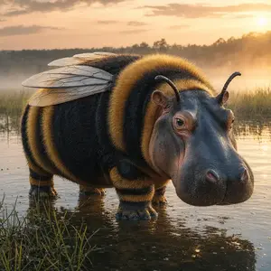 Bumblebee + Hippopotamus