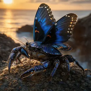 Butterfly + Crab