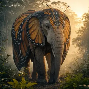 Butterfly + Elephant