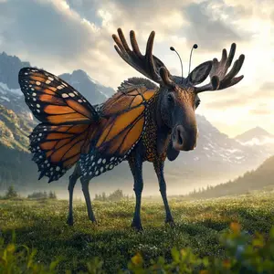 Butterfly + Moose