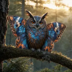 Butterfly + Owl