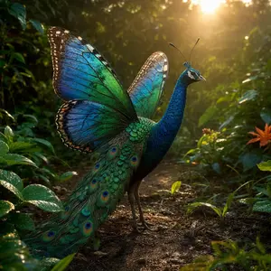 Butterfly + Peacock