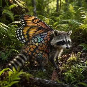 Butterfly + Raccoon