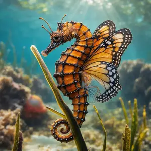 Butterfly + Seahorse