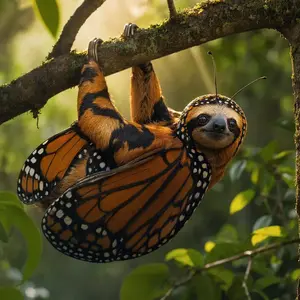 Butterfly + Sloth