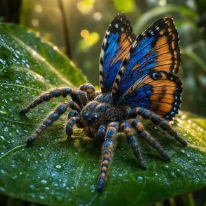 Butterfly + Tarantula
