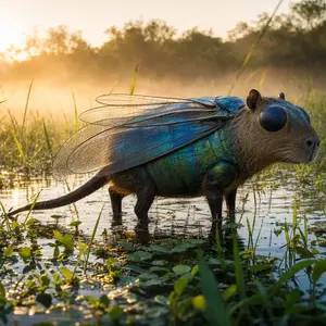 Capybara + Dragonfly