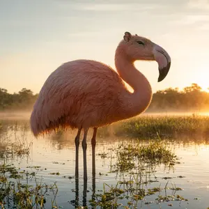 Capybara + Flamingo