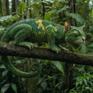 Cat + Chameleon