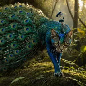 Cat + Peacock