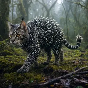 Cat + Porcupine