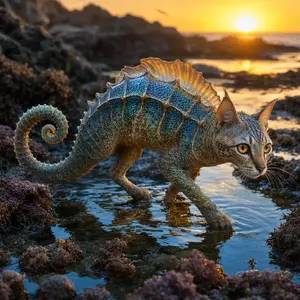 Cat + Seahorse