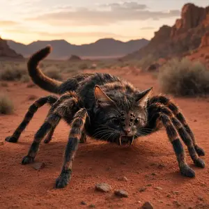 Cat + Tarantula