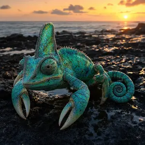Chameleon + Crab