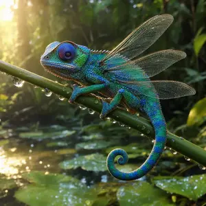 Chameleon + Dragonfly
