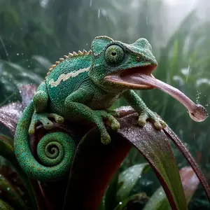 Chameleon + Frog
