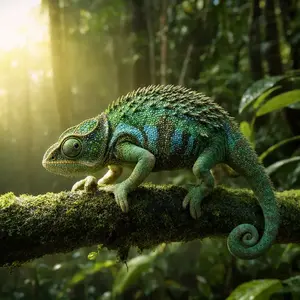 Chameleon + Hedgehog