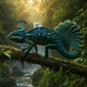 Chameleon + Peacock