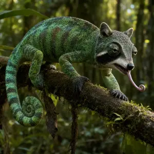 Chameleon + Raccoon