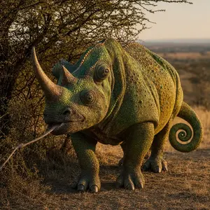 Chameleon + Rhinoceros