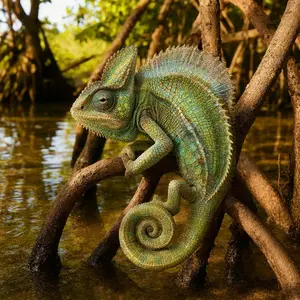 Chameleon + Seahorse