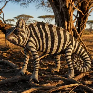 Chameleon + Zebra