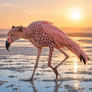 Cheetah + Flamingo