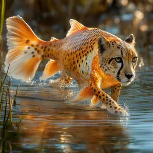 Cheetah + Goldfish