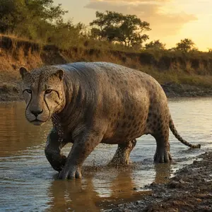 Cheetah + Hippopotamus