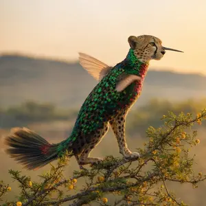 Cheetah + Hummingbird