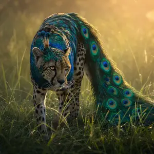 Cheetah + Peacock