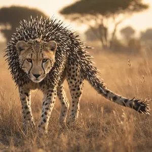 Cheetah + Porcupine