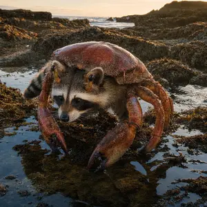 Crab + Raccoon