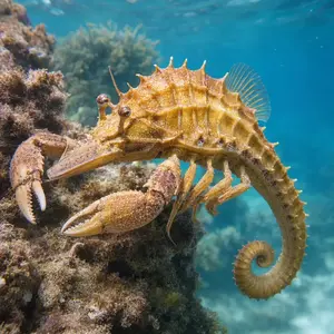 Crab + Seahorse