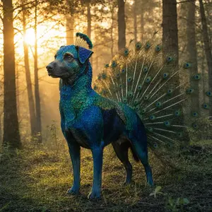 Dog + Peacock