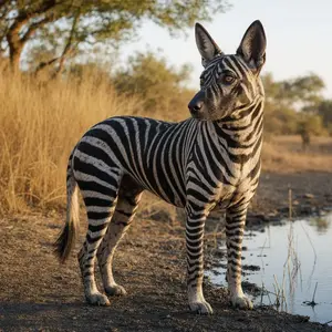 Dog + Zebra