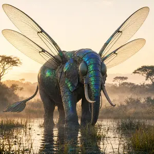 Dragonfly + Elephant