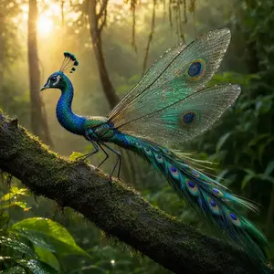 Dragonfly + Peacock